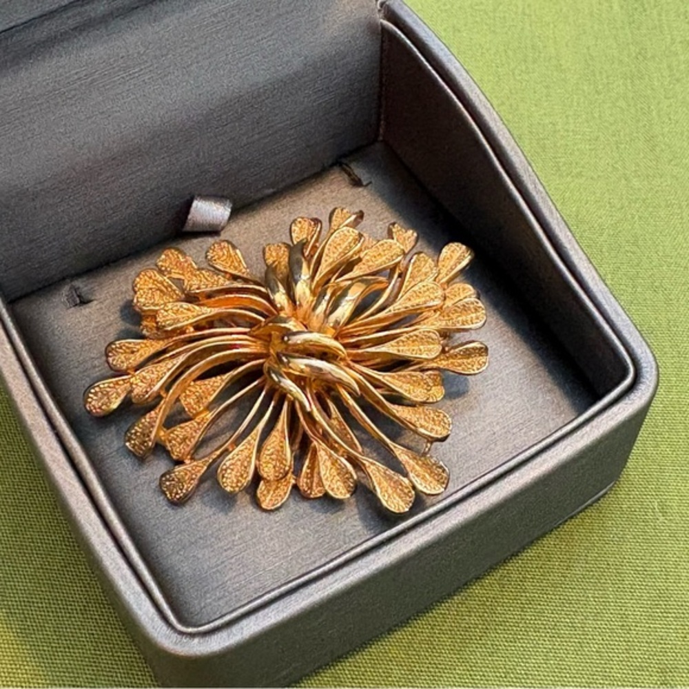 Coro - Gold Toned Brooch